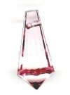1 9x18mm Preciosa Light Pink Straight Cut Drop